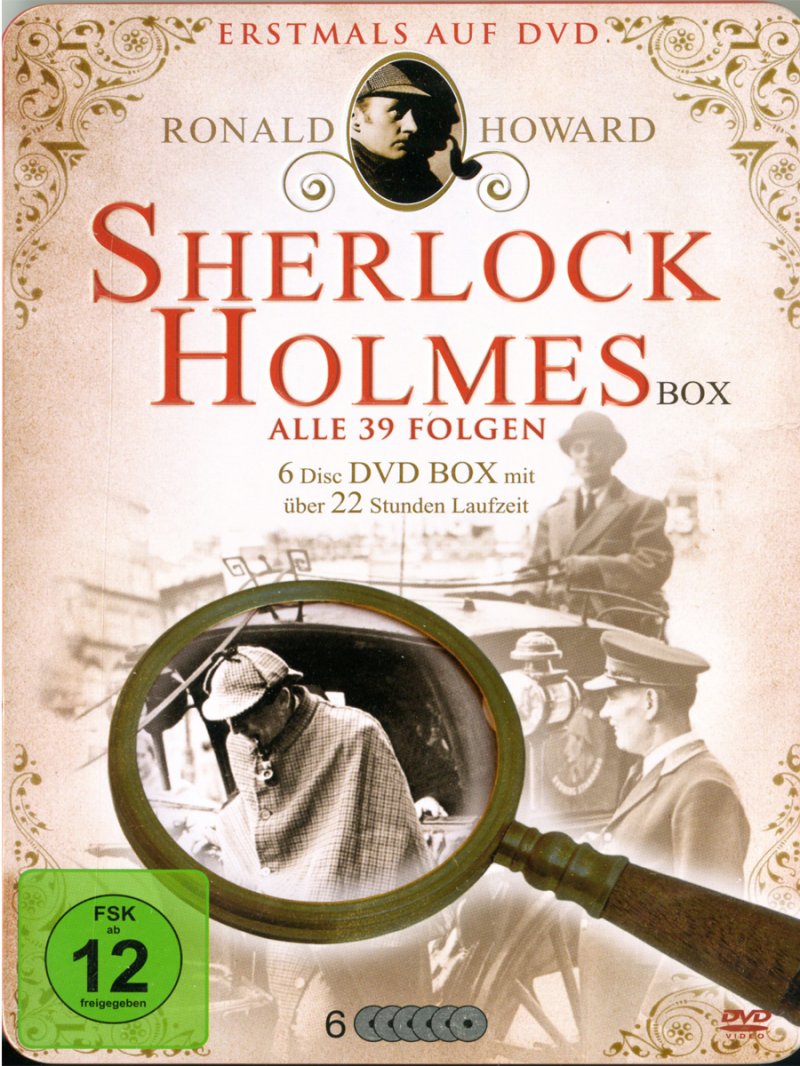 Sherlock Holmes Metalbox-Alle 39 Folgen - 6 DVD BOX